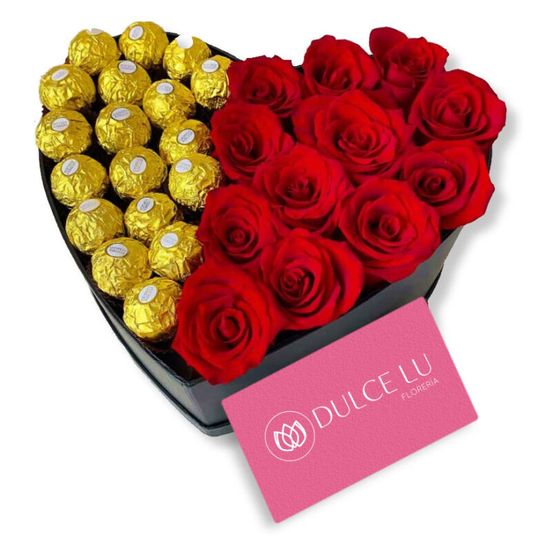 chocolates_ferrero Corazón de Rosas y Chocolates